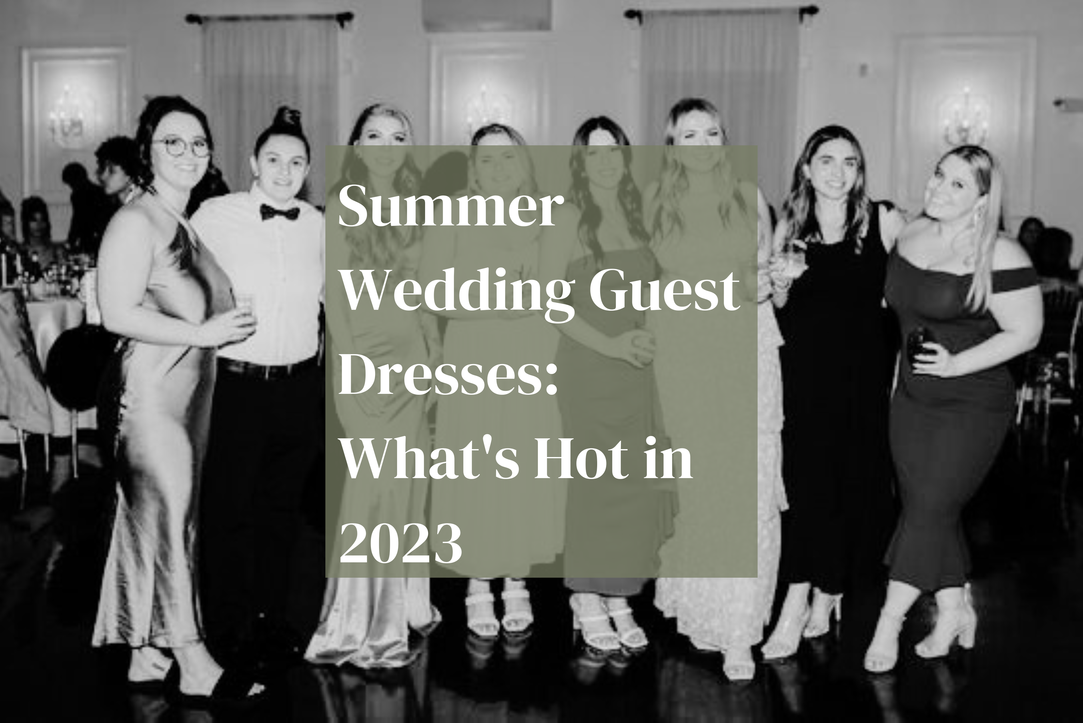 Summer wedding guest dresses feature image.